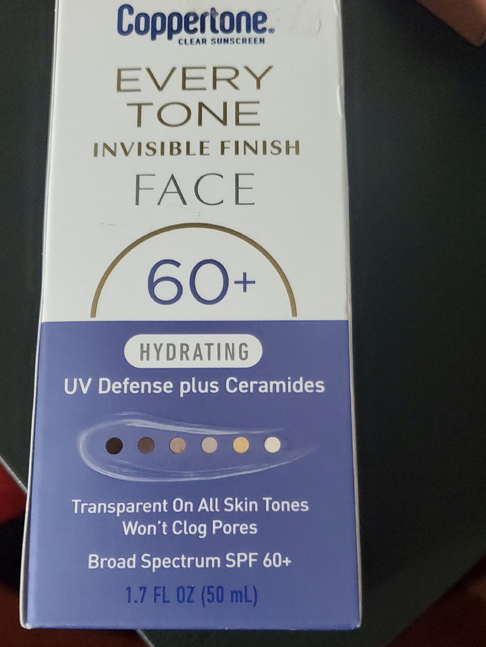 Coppertone Every Tone Invisible Finish Face SPF 60+ Hydrating